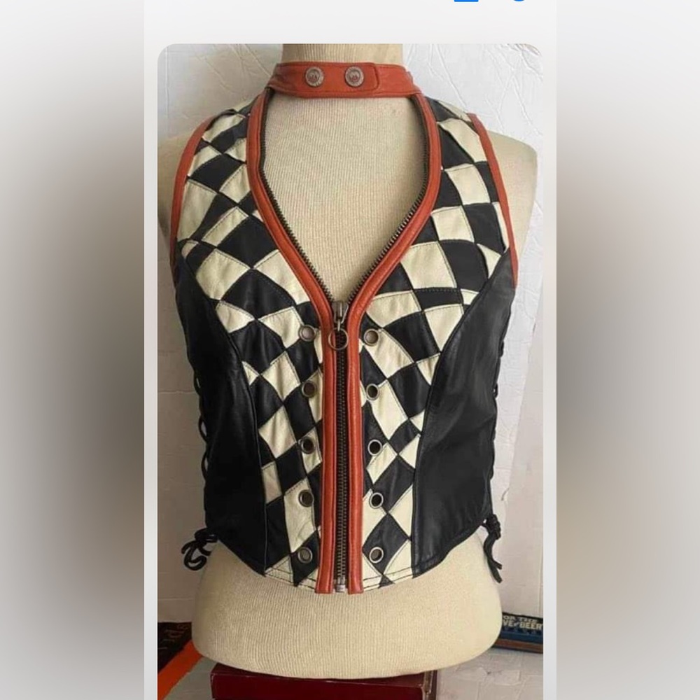 Harley Davidson Ladies Medium Road Hog Vintage Vest